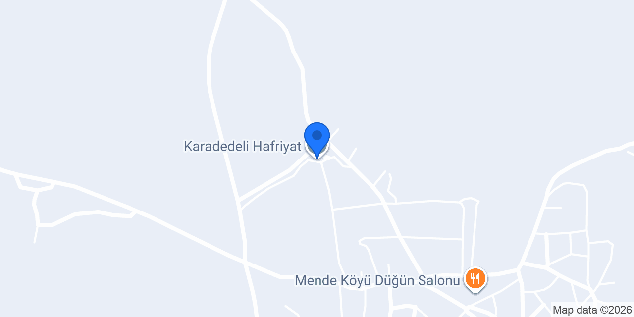 Karadedeli Hafriyat konumu