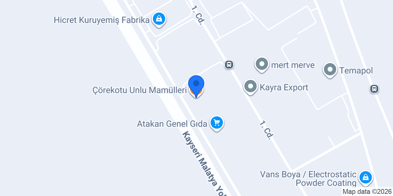 Çörekotu Unlu Mamülleri konumu