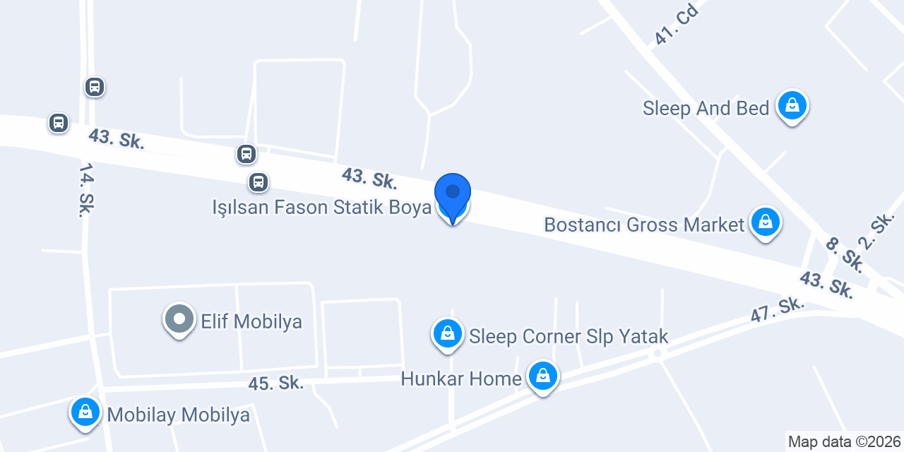 Işılsan Fason Statik Boya konumu