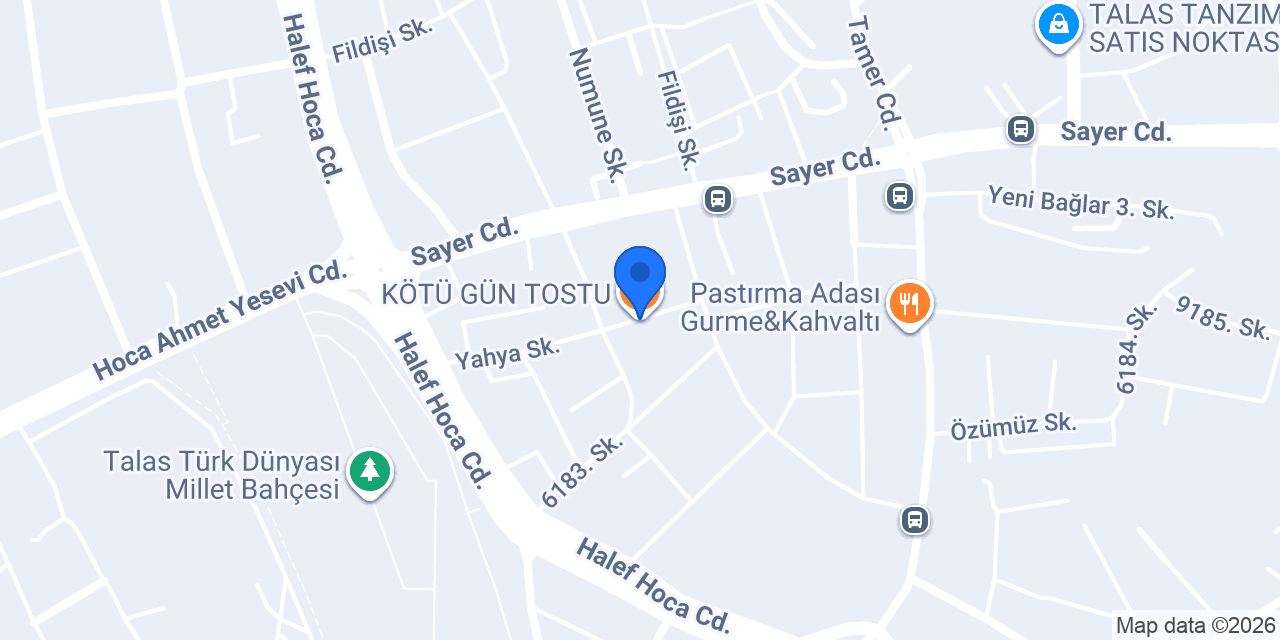 KÖTÜ GÜN TOSTU konumu