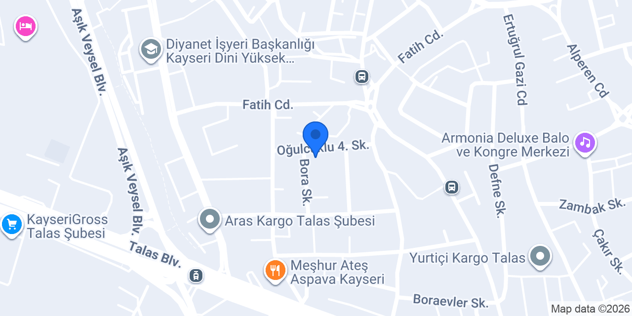 Uzun Taşfırını - Kayseri / Talas Şubesi konumu