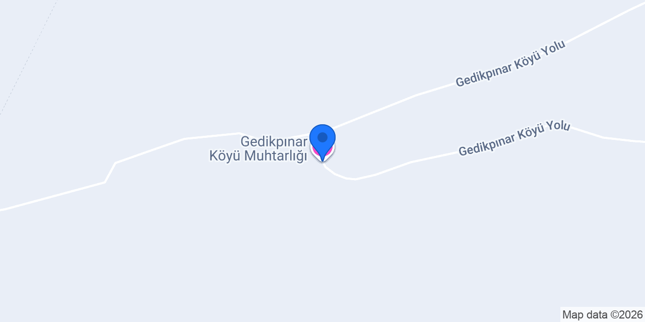 Gedikpınar Köyü Muhtarlığı konumu