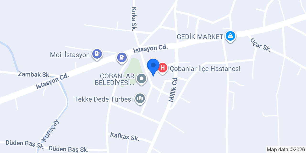 Tapu Müdürlüğü konumu