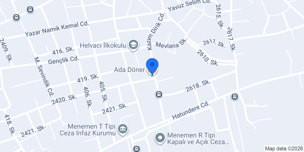 Ada Döner konumu