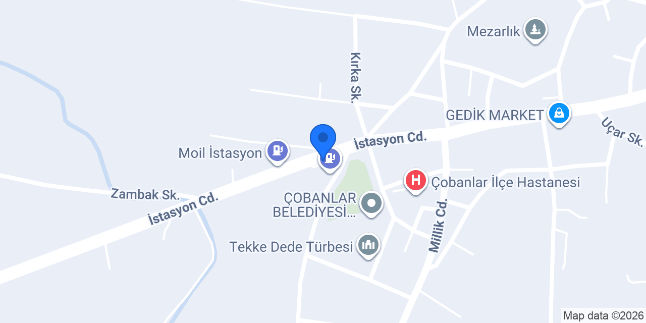 Avlamaz akaryakıt konumu