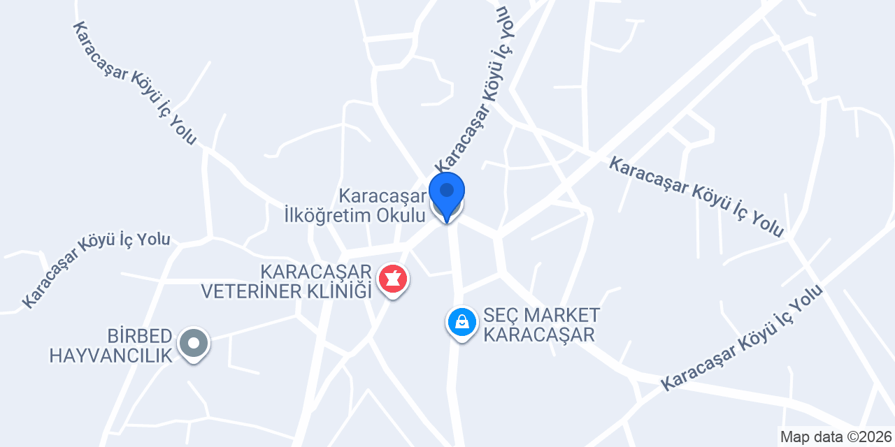 Karacaşar İlköğretim Okulu konumu