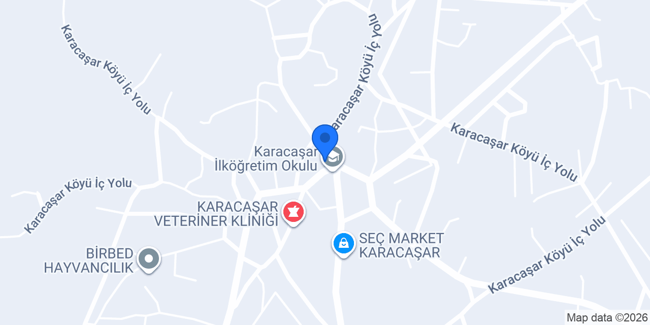Karacaşar Sağlık Ocağı konumu