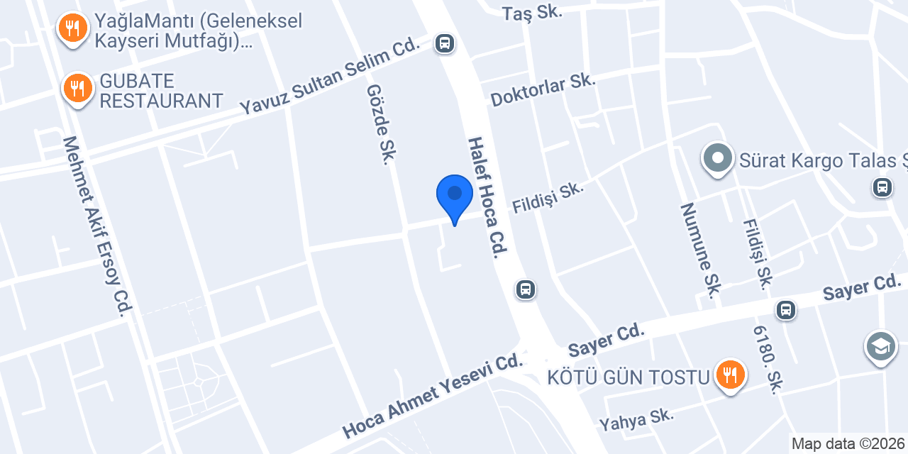 TALAS TERZİ EVİ konumu