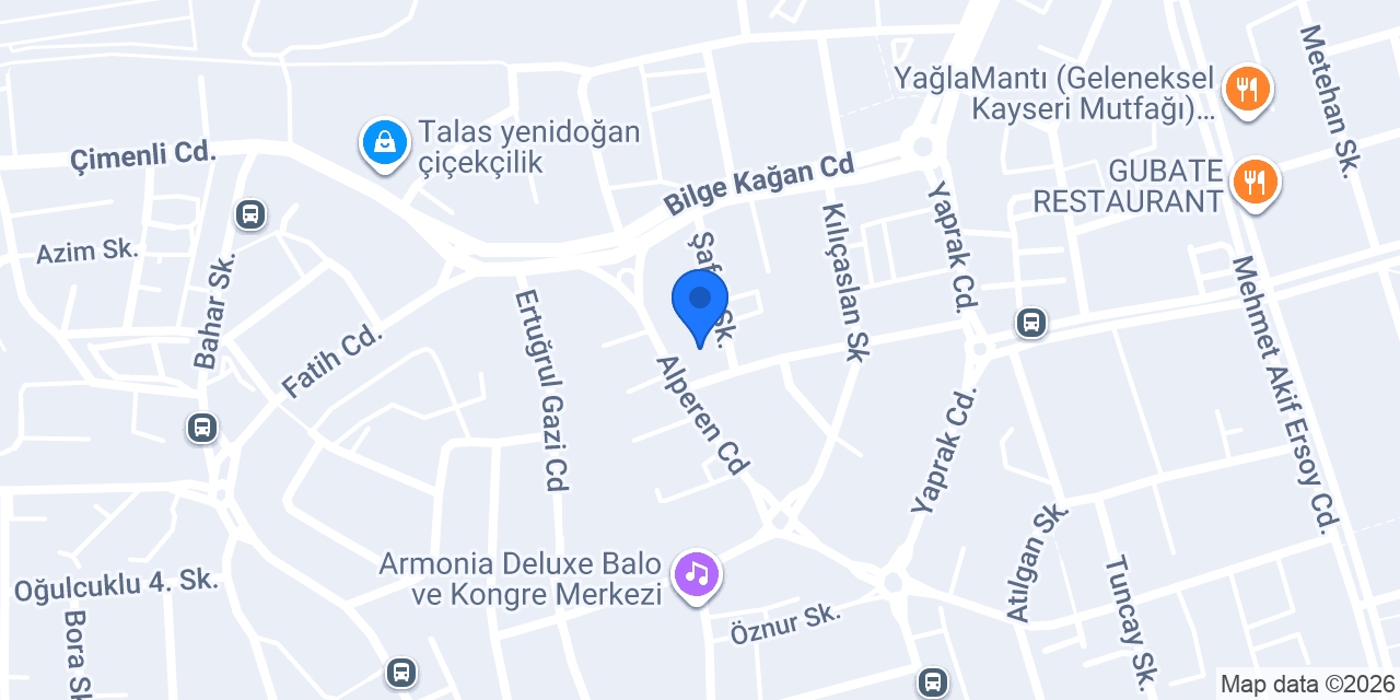 Öz Talas Teknik Soğutma konumu