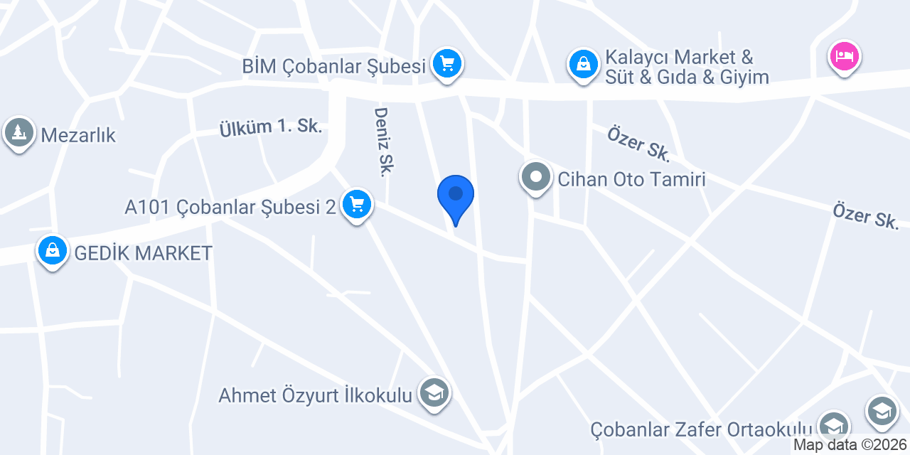 Çobanlar İlçe Nüfus Müdürlüğü konumu