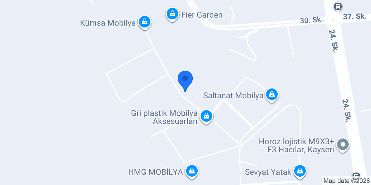 Bilal Güven Mobilya konumu