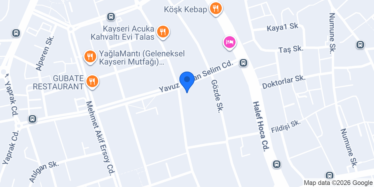 Talas ciğerci kadir konumu