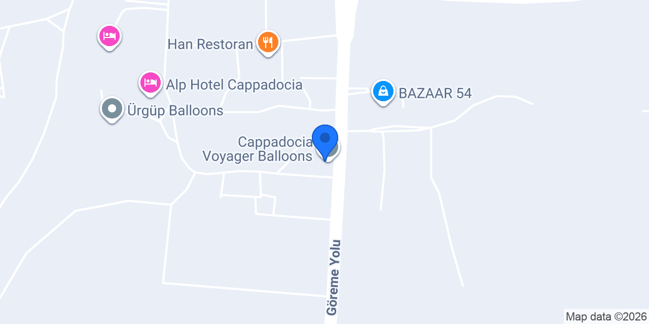 Cappadocia Voyager Balloons konumu