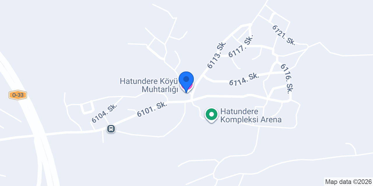 Hatundere İlkokulu konumu