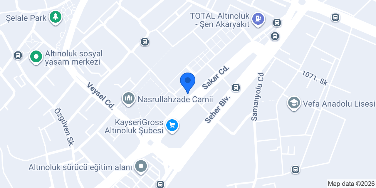 Huzur Eczanesi konumu