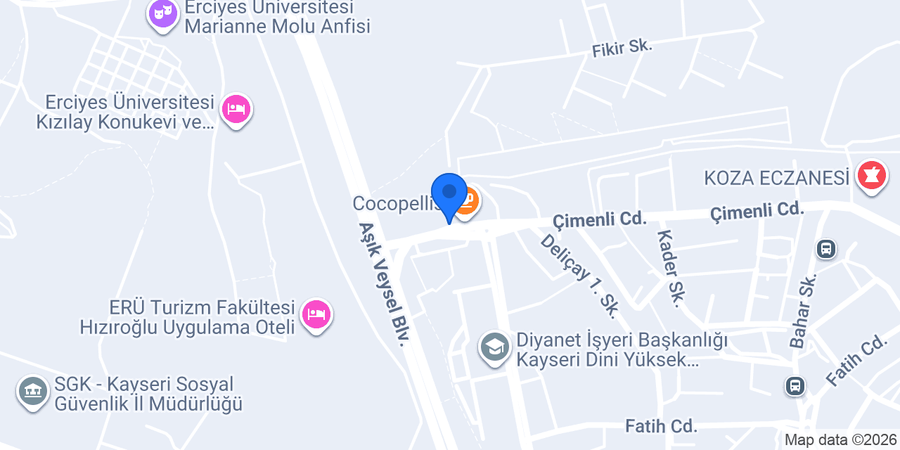 PETPAW Veteriner Kliniği konumu