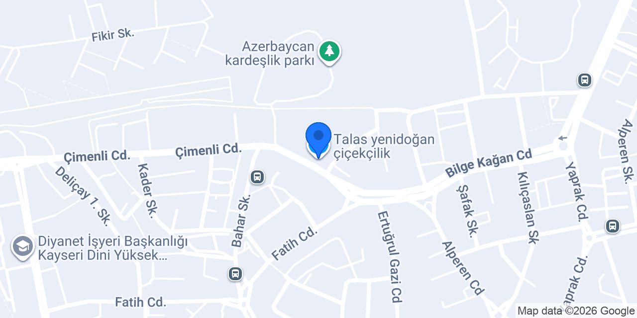 Talas yenidoğan çiçekçilik konumu