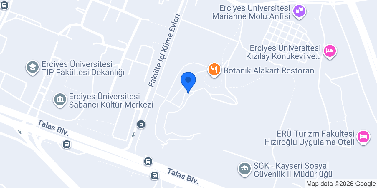 Erciyes Göl Cafe konumu