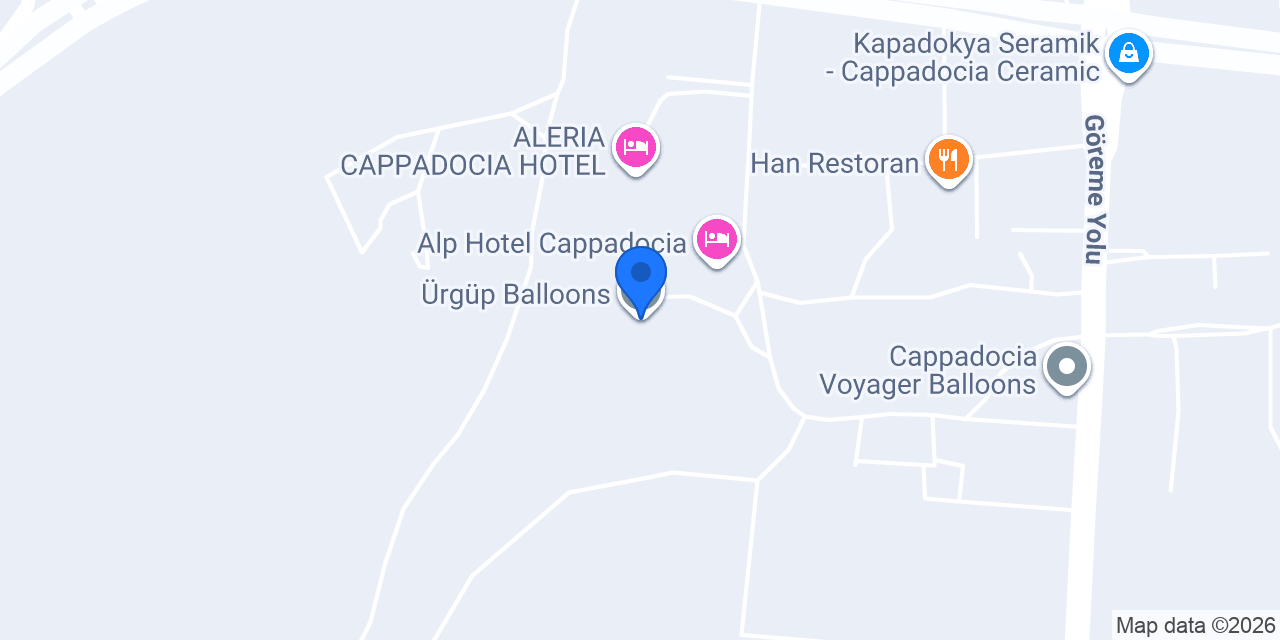 Ürgüp Balloons konumu