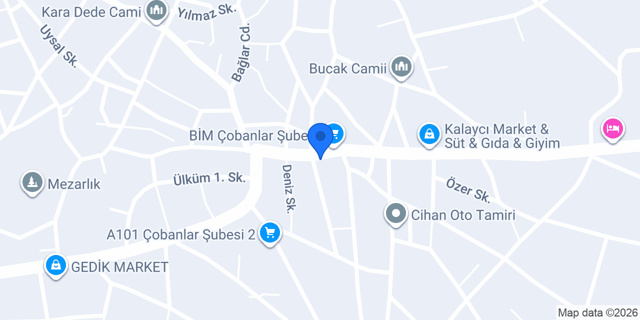 UĞUR TİCARET konumu