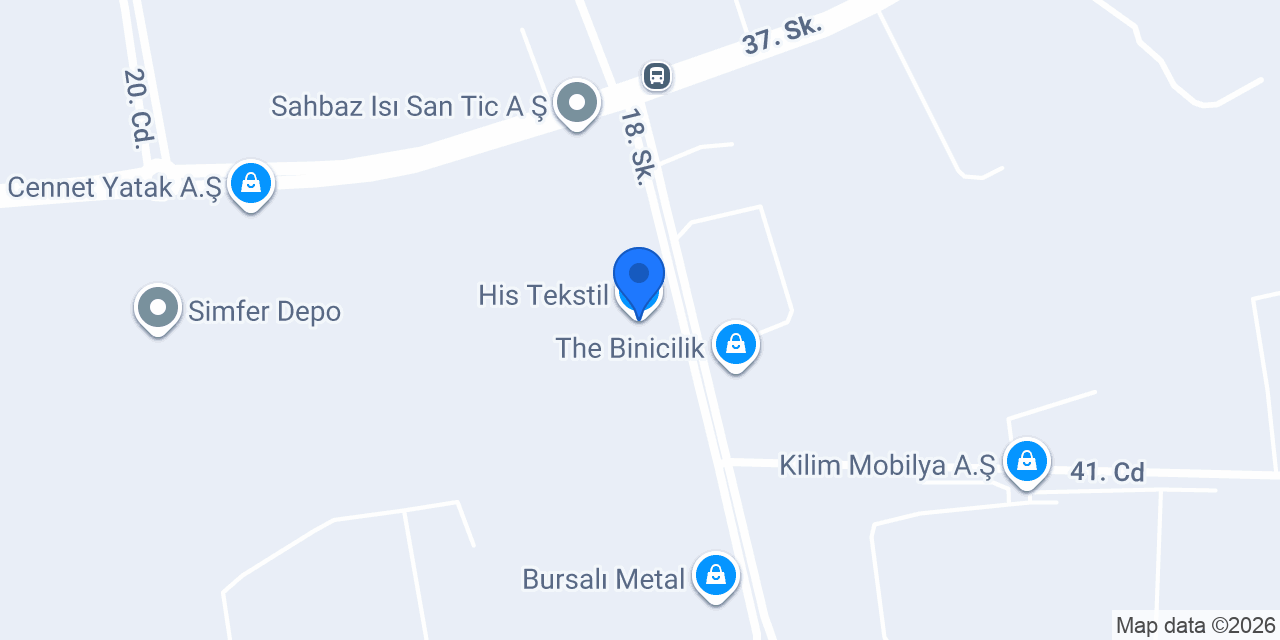 His Tekstil konumu