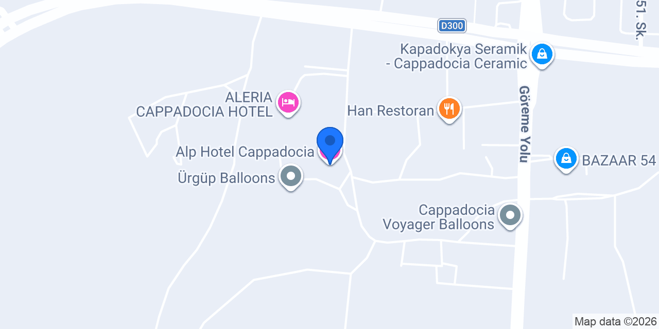 Alp Hotel Cappadocia konumu