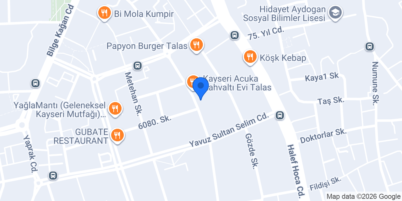 TRAŞ CENTER konumu