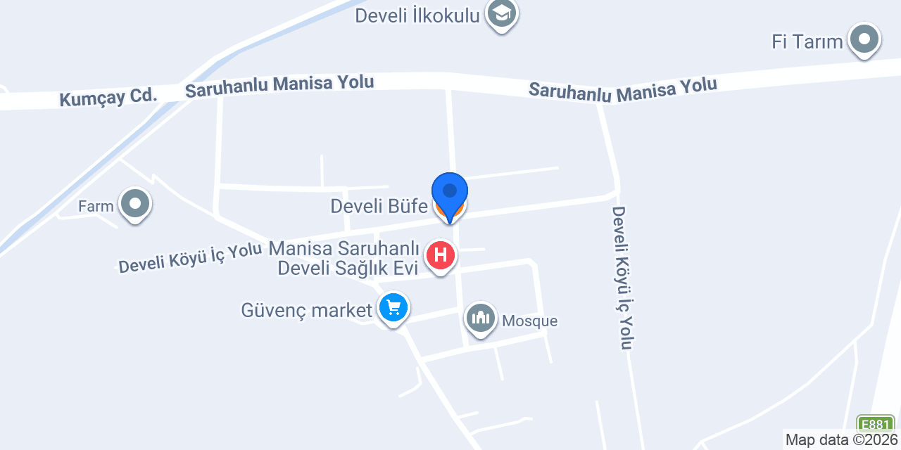 Develi Büfe konumu