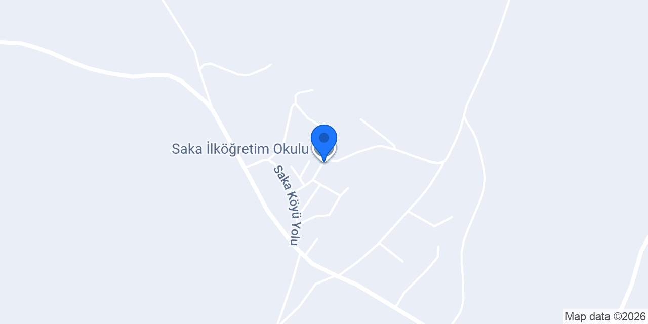Saka İlköğretim Okulu konumu