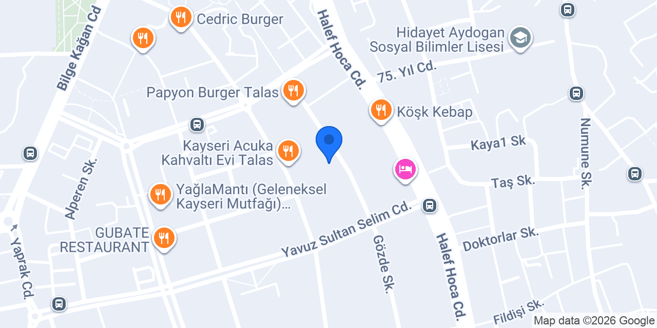 Dünya Yapi Market konumu