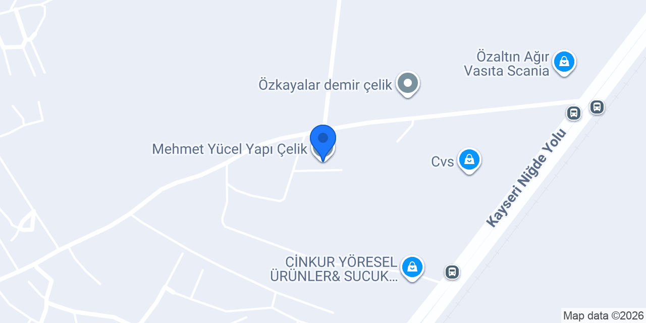 Mehmet Yücel Yapı Çelik konumu