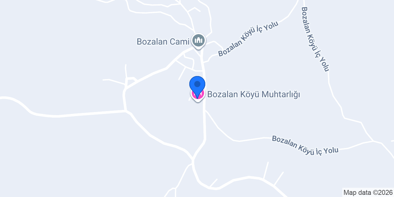 Bozalan Şelale Restorant konumu