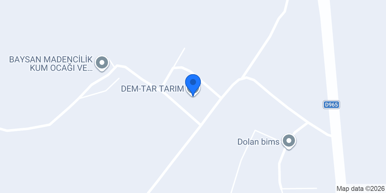 DEM-TAR TARIM konumu