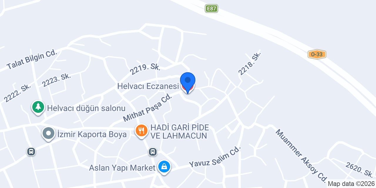 Helvacı Eczanesi konumu