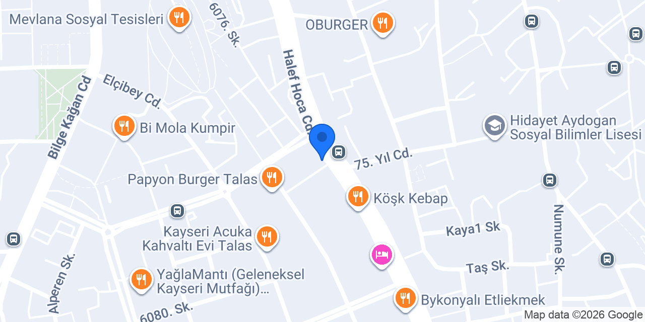 Has Pide-Lahmacun konumu