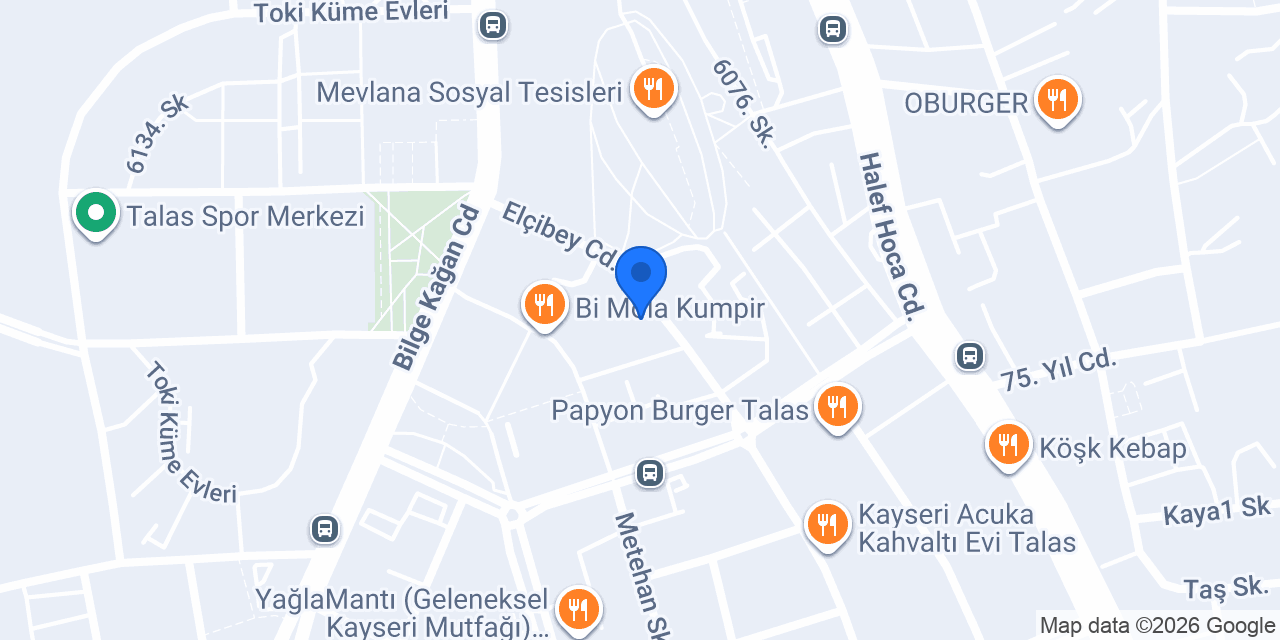 Mevlana Kütüphanesi konumu