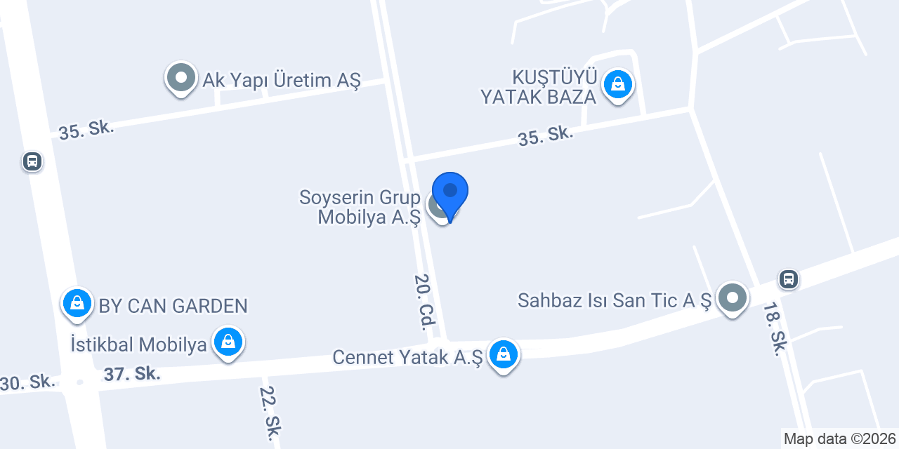 Soyserin Grup Mobilya A.Ş konumu