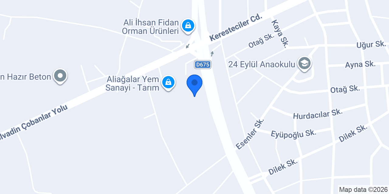 Ayarlar Orman Ürünleri konumu