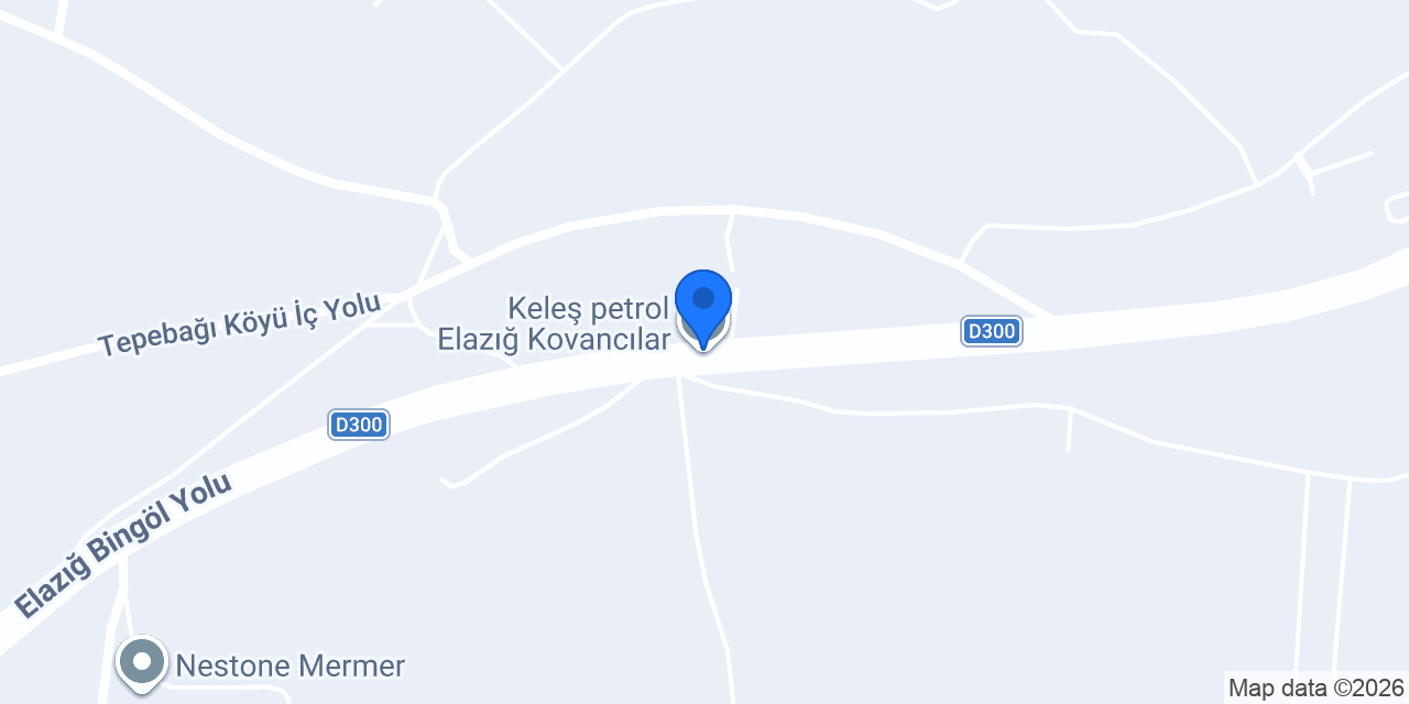 Keleş petrol Elazığ Kovancılar konumu