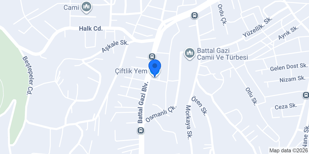 Çiftlik Yem konumu