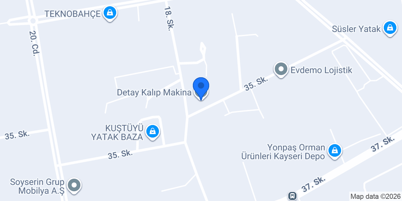 Detay Kalıp Makina konumu
