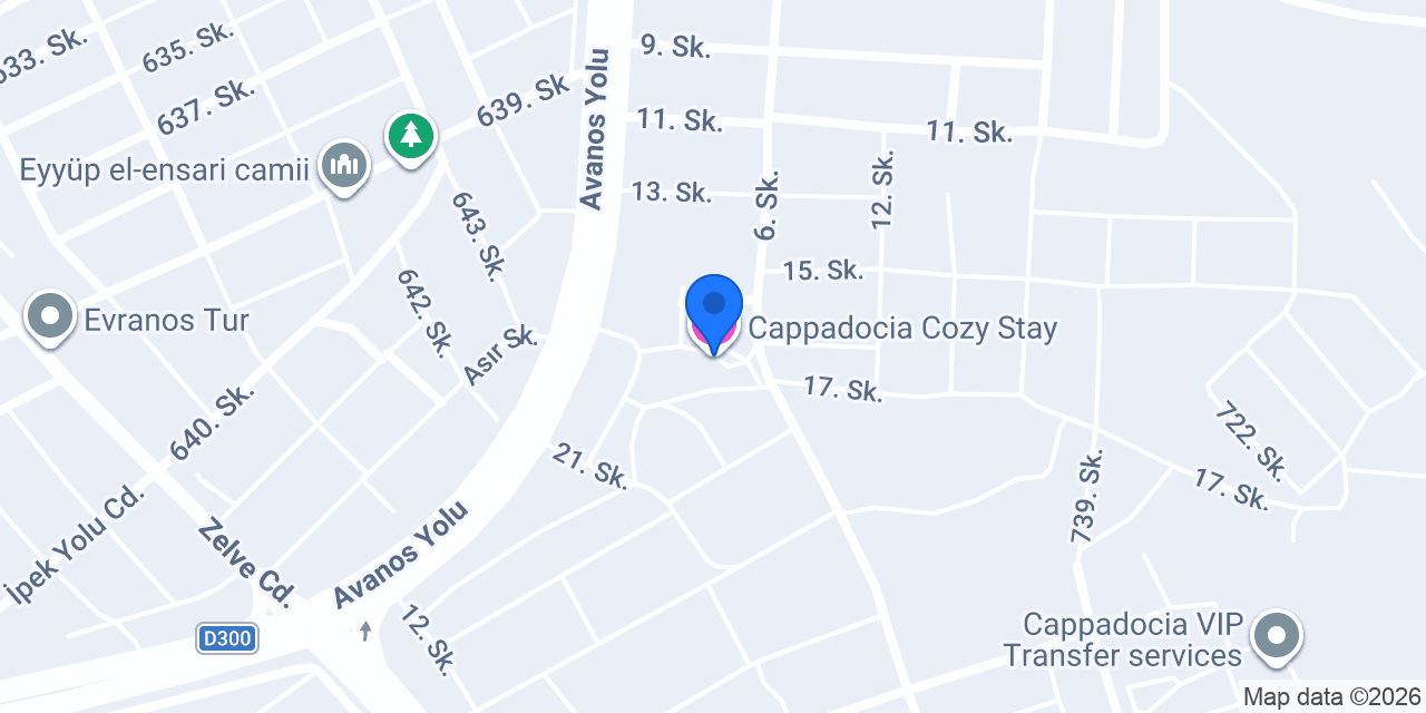 Cappadocia Cozy Stay konumu