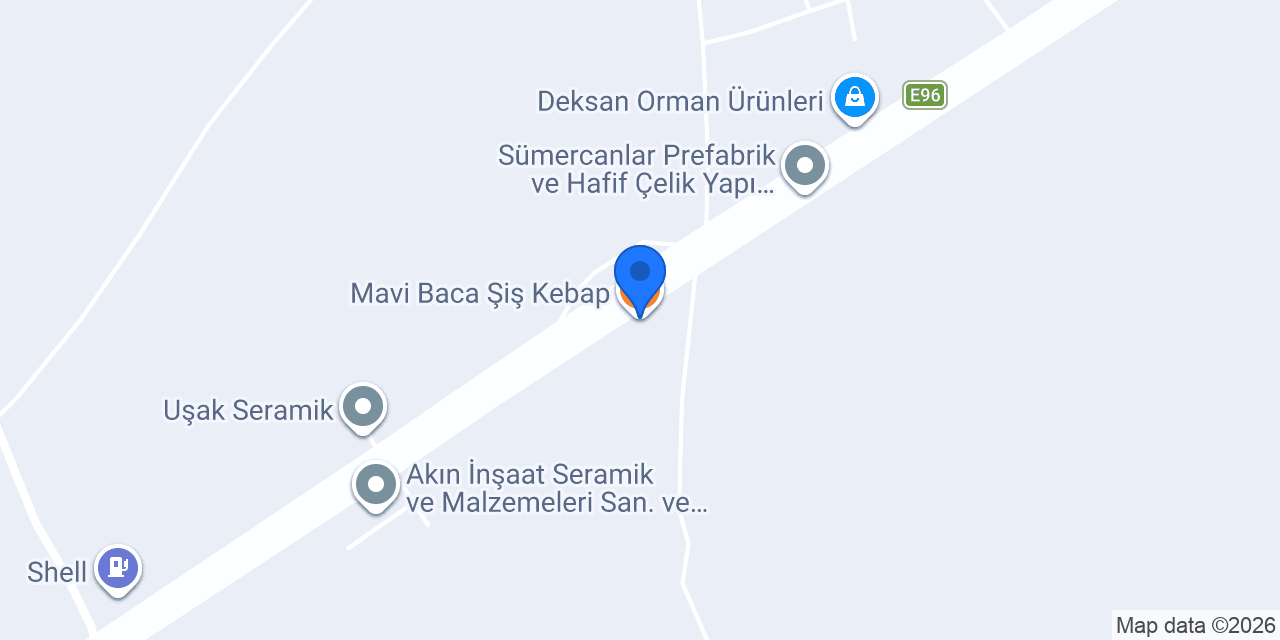 Mavi Baca Şiş Kebap konumu