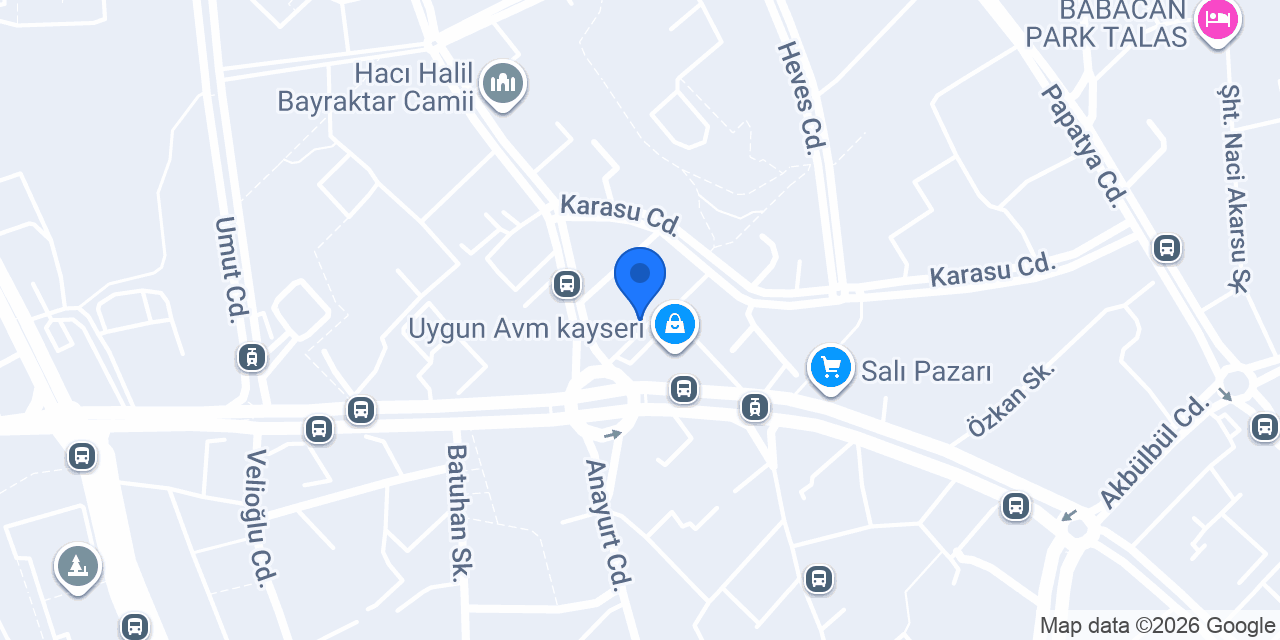 BRG yapı | Su Tesisatçısı | Talas su tesisatı konumu