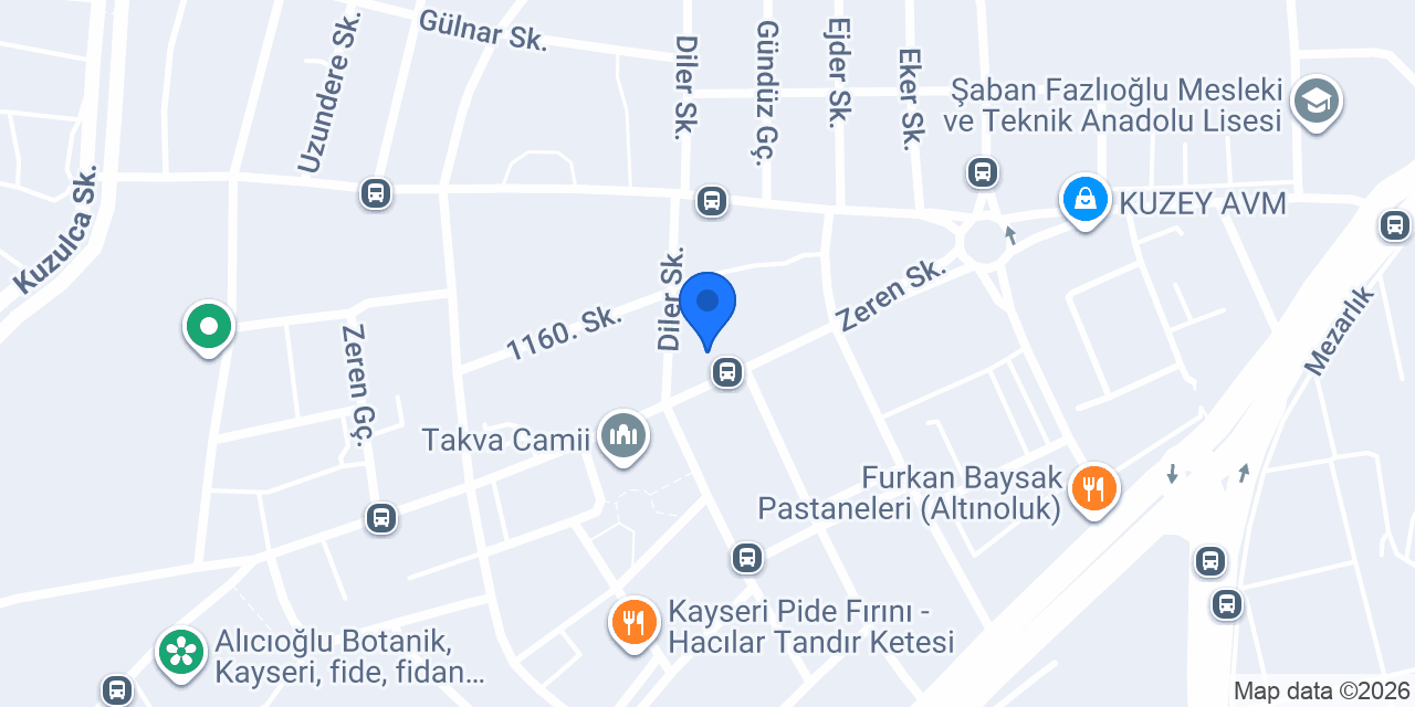 Mercan Pide Fırını konumu