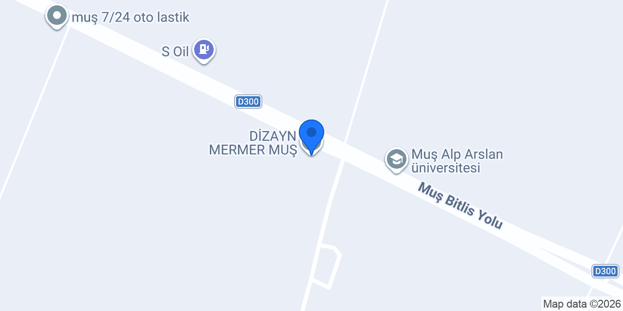 DİZAYN MERMER MUŞ konumu