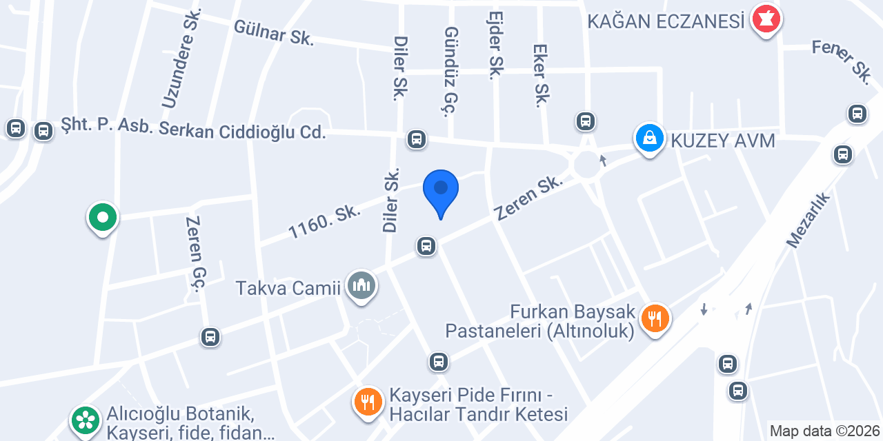 Hacem Yapi Market konumu