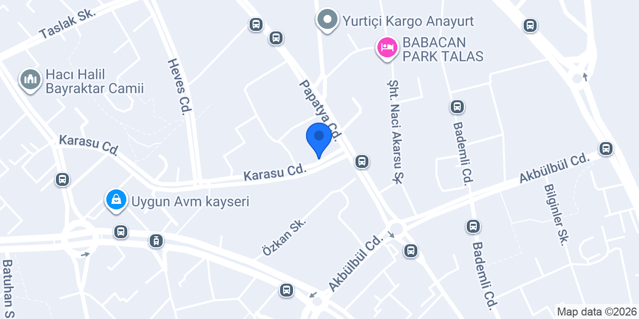 ADNT Grup İnşaat Kayseri konumu