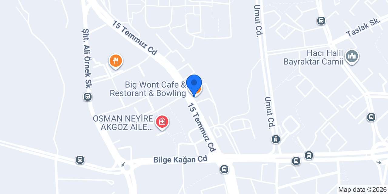 Big Wont Cafe & Restorant & Bowling konumu