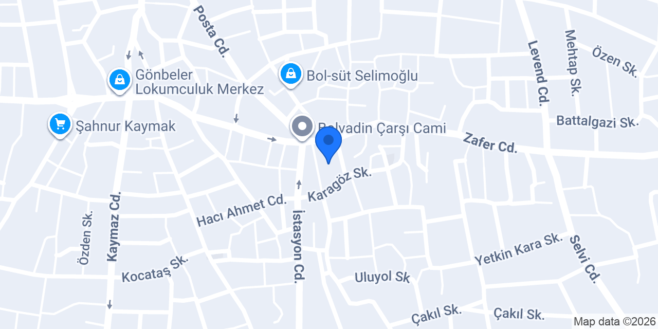 Bolvadin Rüstem Paşa Hamamı konumu